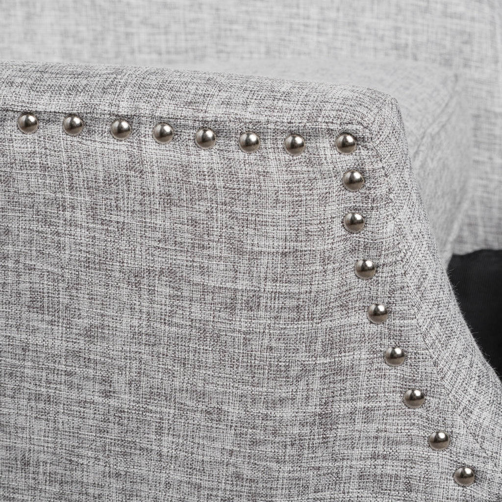 Westeros Wing Back Fabric Upholstered Recliner - Grand Goldman Shop