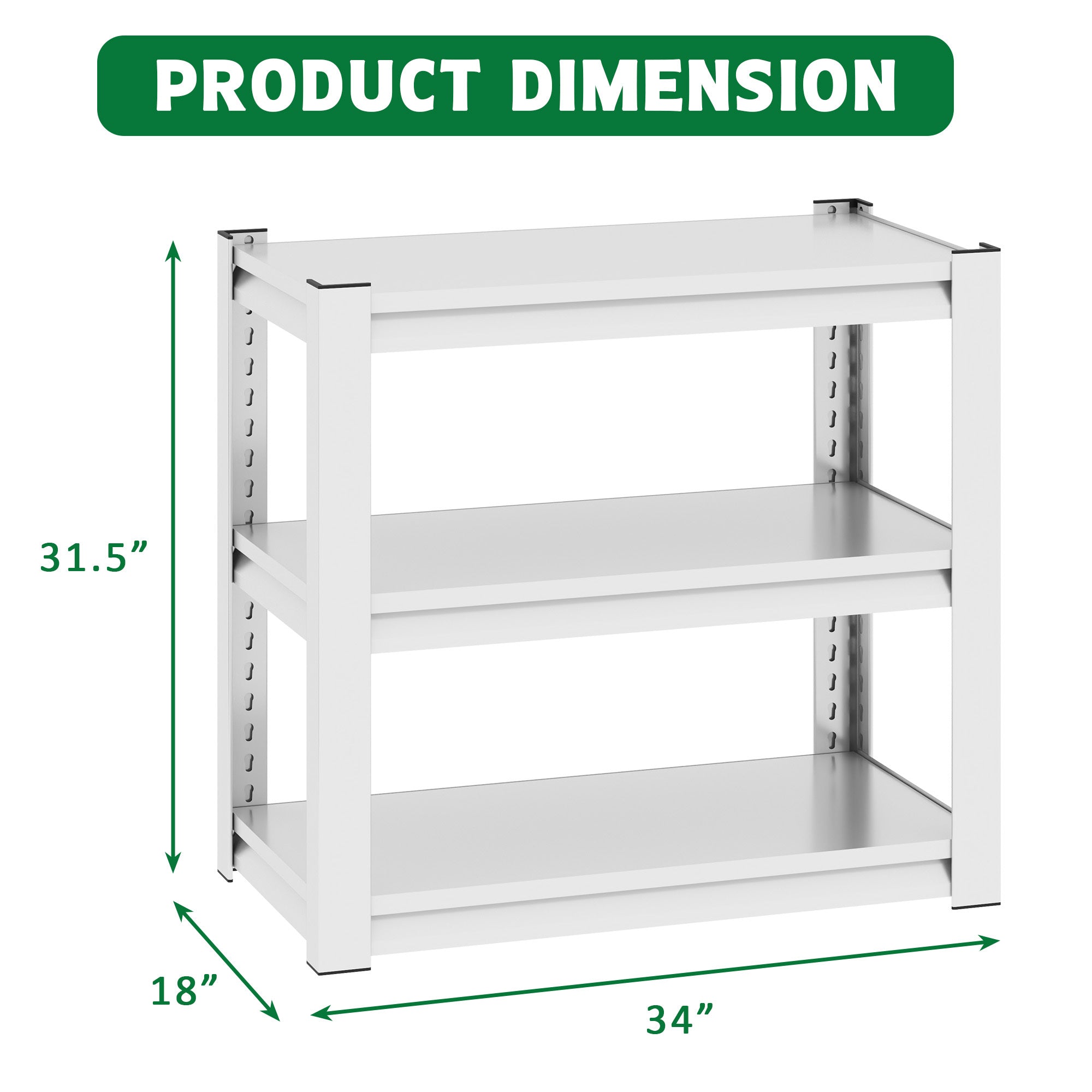 Stylish Metal Aquarium Stand for 20-30 Gallon Tanks, Antique White, 3-Tier Adjustable Shelf - Grand Goldman Shop