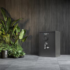 Large Digital Keypad Safe with 1.45 Cubic Ft Capacity in Black Steel and Removable Shelves | Premium Home Decor - Grand Goldm