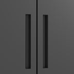 72'H Metal Garage Storage Cabinet, Black Tool Steel Locking Cabinet with Doors and 4 Shelves, Tall Cabinets for Garage Storag
