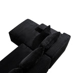 106.3' Cloud Modular Sectional Sofa Couch with L-Shape Chaise, Modern Minimalist Upholstered Couches for Living Room Bedroom, Deep Seat Corner Couch, No Assembly Required - Grand Goldman Shop