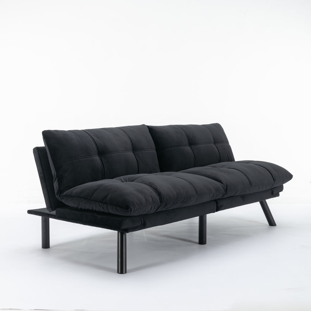 Black Convertible Folding Modern sofa Bed - Grand Goldman Shop