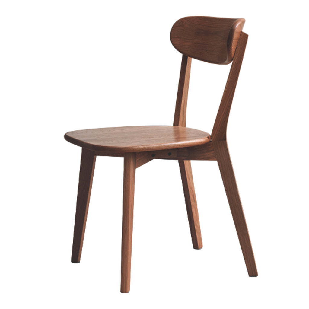 Dining chair wooden FAS grade oak natural wood made in North America 100% dirt-free wood chair solid chair table chair wooden living room chair simple and natural 46.5 * 54 * 80cm - Grand Goldman Shop