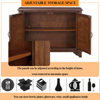 40'  Console Table with Storage Shelf, Retro Entryway Table with Adjustable Storage Shelf, Sofa Couch Table for Hallway, Entry Way, Living Room, Foyer, Light Espresso - Grand Goldman Shop
