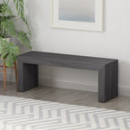 Acacia Wood Dining Bench, Black - Grand Goldman Shop