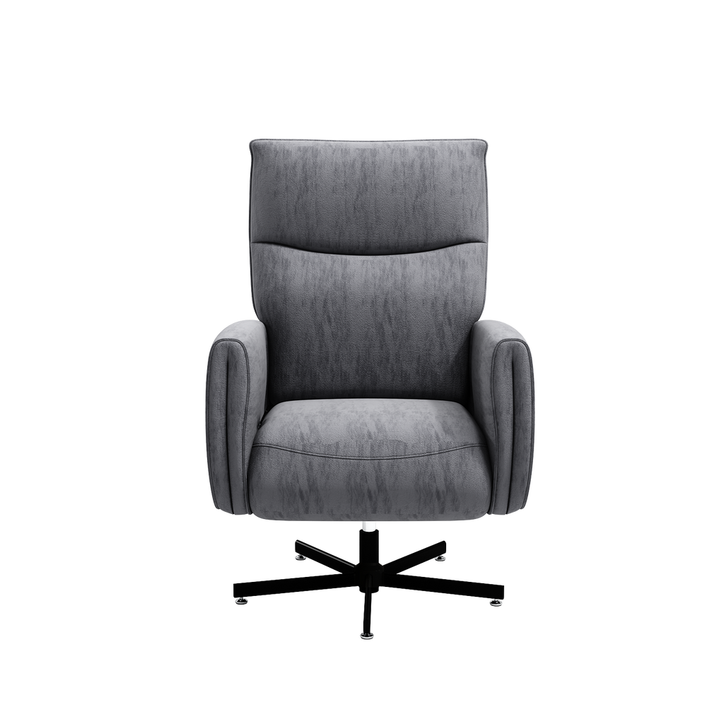 Power Swivel Recliner Chair, Electric Reclining with USB & Type-C Charging, 360° Swivel Velvet Upholstered Accent Chair, for 