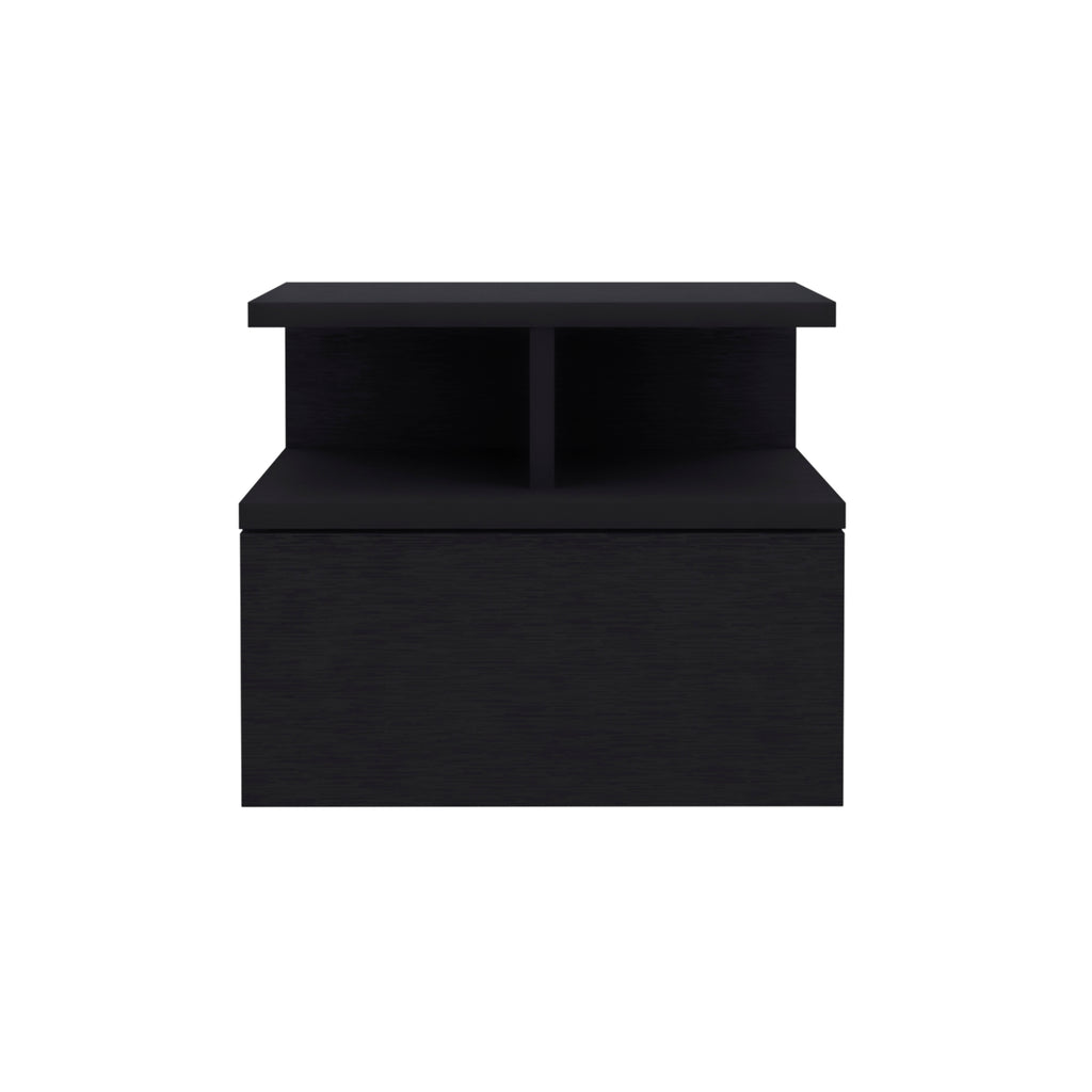 Kenya 2 Piece Bedroom Set, Armoire + Nightstand, Black - Grand Goldman Shop