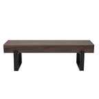 59' Dining Bench, Farmhouse Indoor Kitchen Table Benches, Bed Bench, Industrial Shoe Bench, Entryway Benches - Grand Goldman Shop