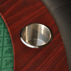 96' Poker Table Model 16367 Green with U Shape Legs, Drox Box, Chips Tray - Grand Goldman