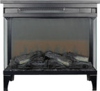 24 inch three sided glass electric fireplace with feet - Grand Goldman Shop