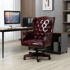 Executive Office Chair  Comfortable Desk Chair - Ergonomic Design - Thick Padded Seat and Backrest - PU Leather Desk Chair wi