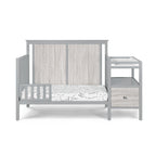 Connelly 4-in-1 Crib and Changer Combo Gray/Rockport Gray | Premium Home Decor - Grand Goldman