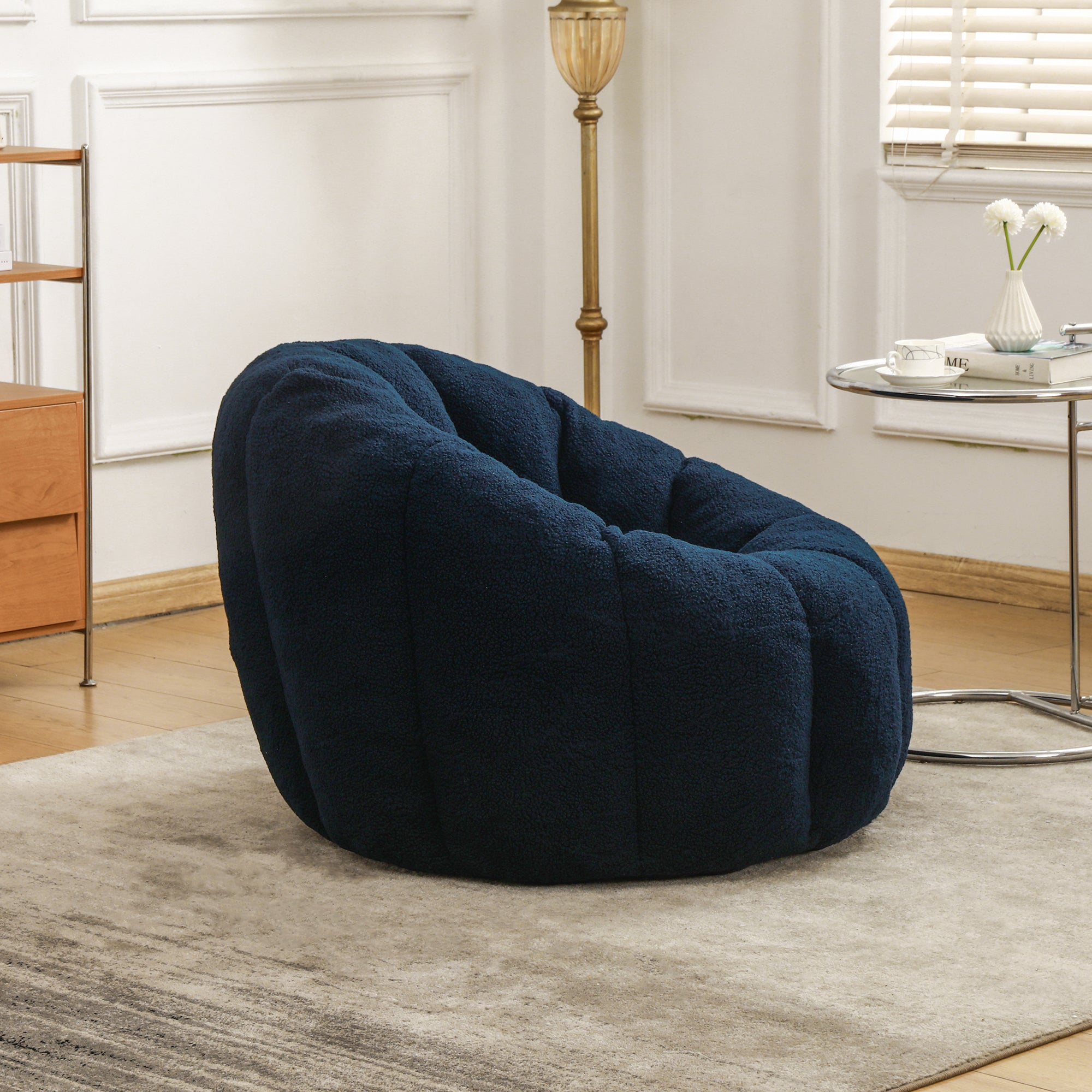 Bean Bag Chair, Bean Bag Sofa Chair with Armrests Stuffed High-Density Foam, Lazy Sofa Comfy Chairs BeanBag Chair for Adults in Living Room,Bedroom Reading - Grand Goldman Shop
