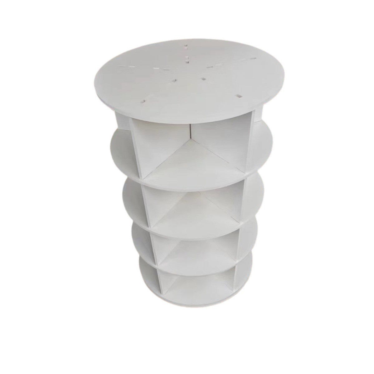 7 Tier Rotating Shoe Rack Tower, Spinning Shoe Display, 360 Shoe Rack Storage Round Carousel, Vertical Handbag Rotate Shoes Closet Organization (WHITE) - Grand Goldman Shop