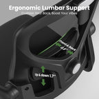 Ergonomic Office Chair, Home Office Desk Chair with Headrest, High Back Computer Chair with Armrests and Adjustable Lumbar Su