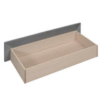 Twin Size Upholstered daybed with Drawers, Wood Slat Support, Gray - Grand Goldman Shop