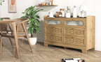 Wood 6 Drawer Dresser for Bedroom, Large Double Dresser with Wide Drawers, Modern Chest of Drawers,Storage Organizer Dresser,Nursery Dresser,for Living Room, Hallway, Bedroom, Kids Bedroom - Grand Goldman Shop