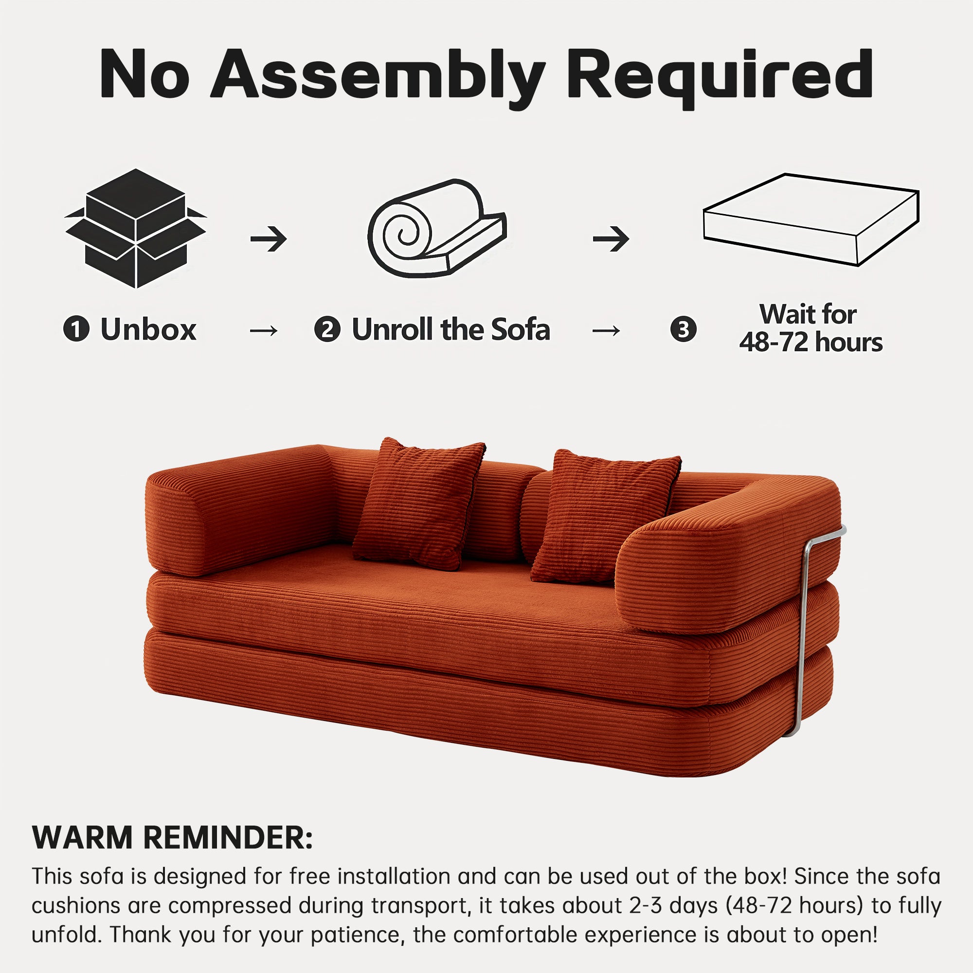 Floor Couch,Compressed Sofa,Convertible Floor Sofa Bed with Convertible Blanket Pillow,Enhanced frame stability,Comfy Couch Lounge Sleeper Bed,for Living Room Bedroom - Grand Goldman Shop