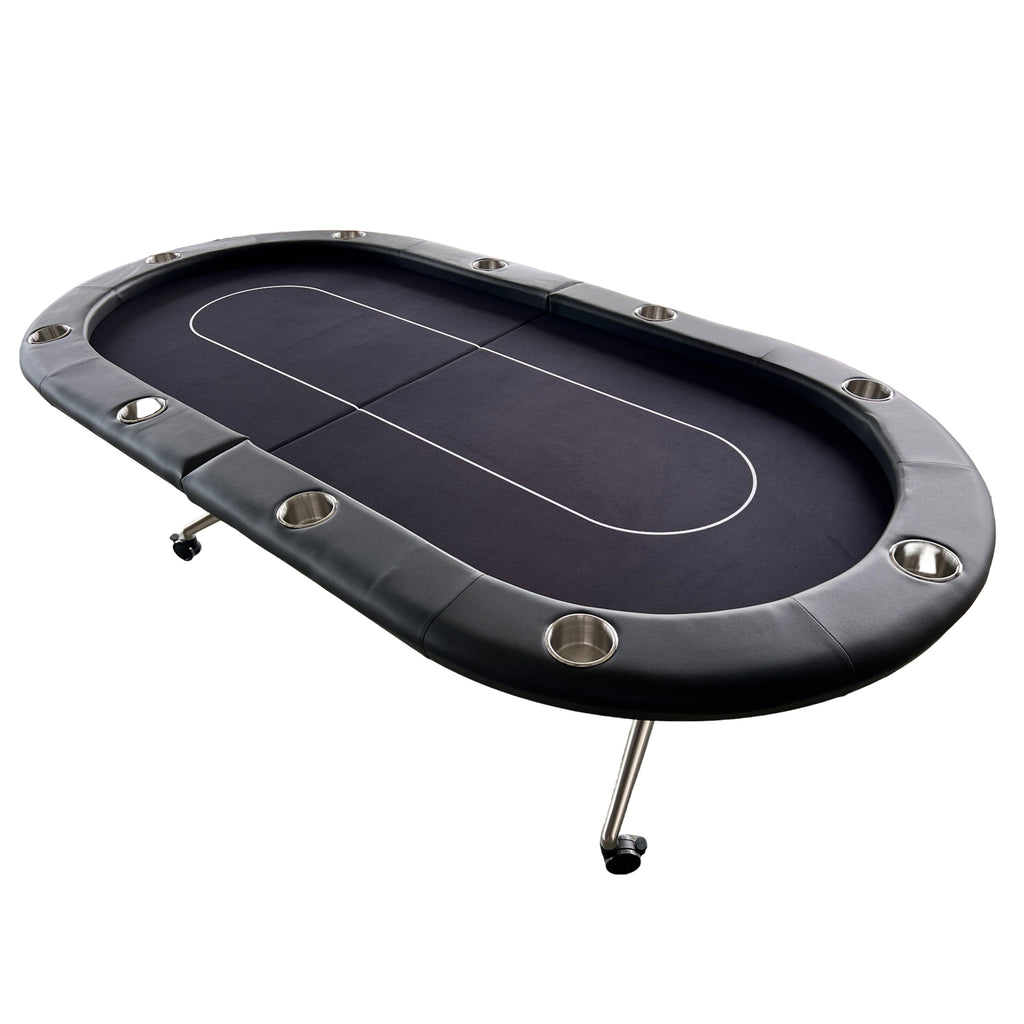 INO Design 94' Fodable Poker Table for 10 players, Black - Grand Goldman