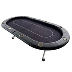 INO Design 94' Fodable Poker Table for 10 players, Black - Grand Goldman