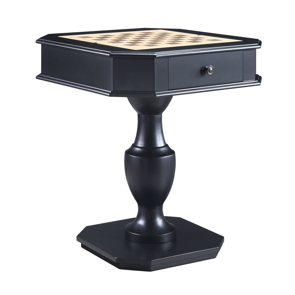 Galini Black Finish Game Table | Premium Home Decor - Grand Goldman