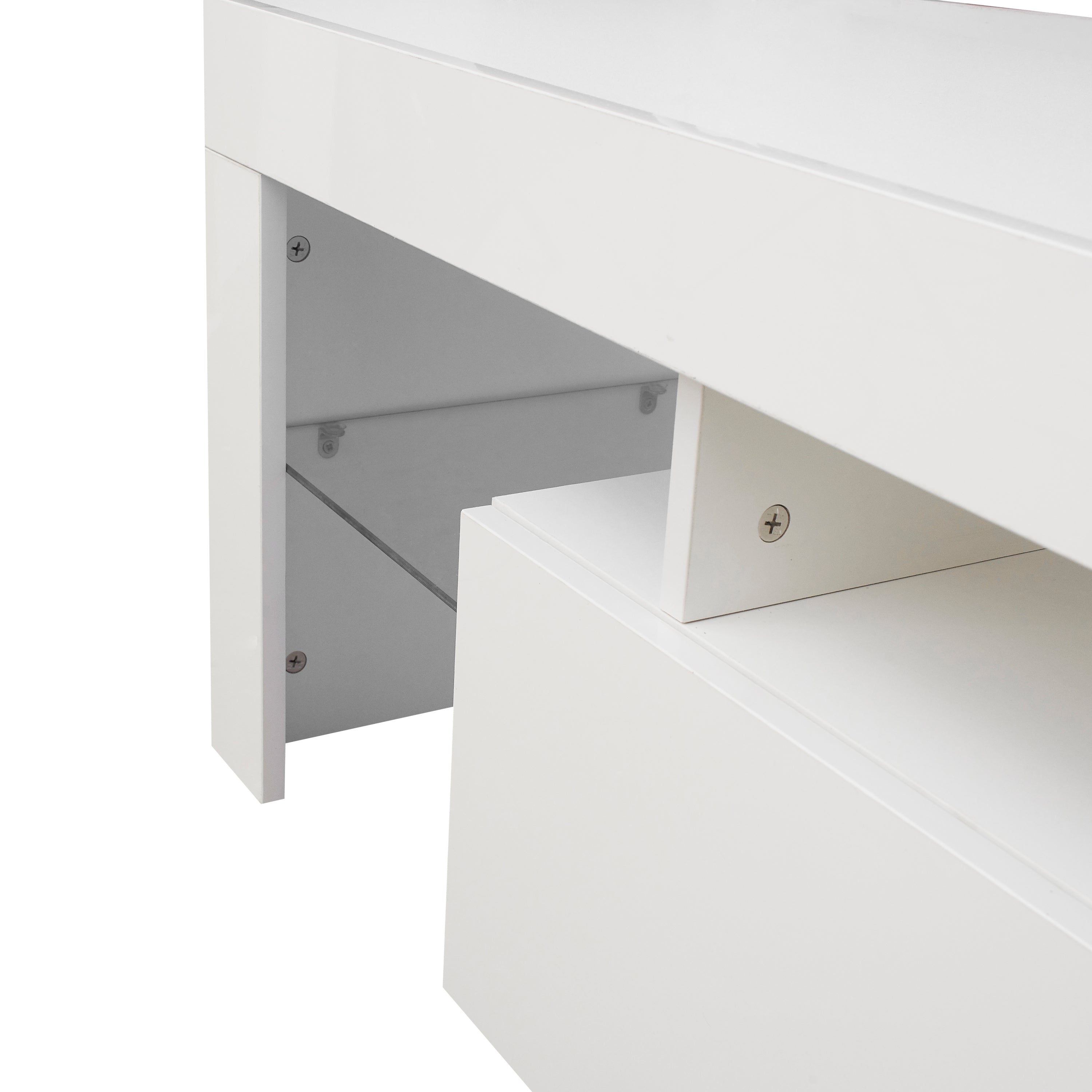 Entertainment TV Stand, Large TV Stand TV Base Stand with LED Light TV Cabinet. - Grand Goldman Shop