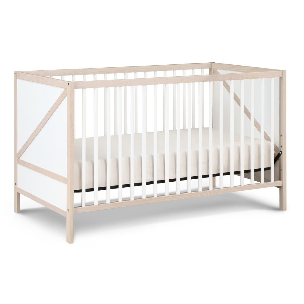 Pixie Zen 3-in-1 Crib in Washed Natural/White - Grand Goldman
