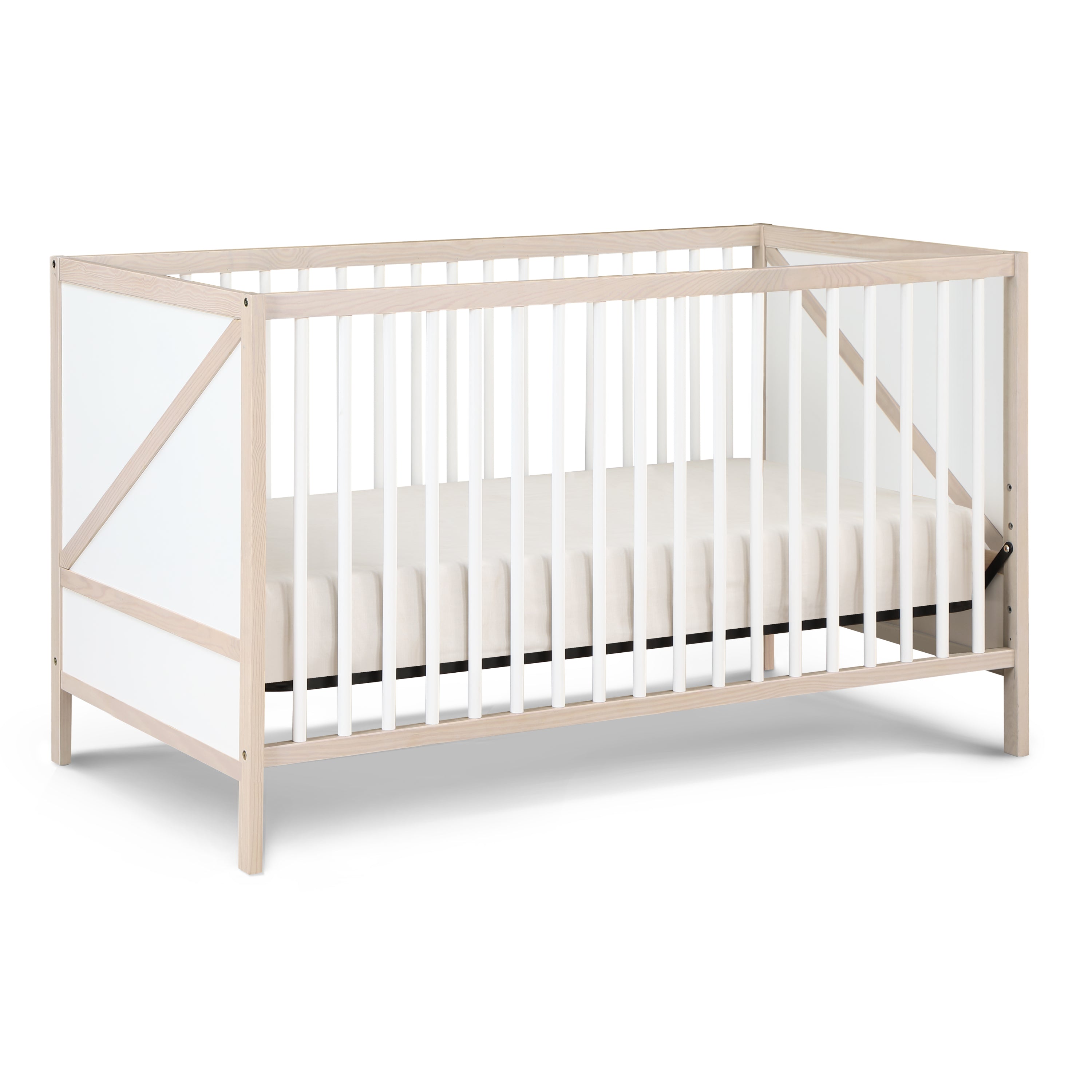 Pixie Zen 3-in-1 Crib in Washed Natural/White - Grand Goldman