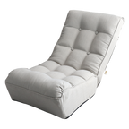 Adjustable Gray Metal Reclining Chair for Living Room and Balcony - Grand Goldman Shop