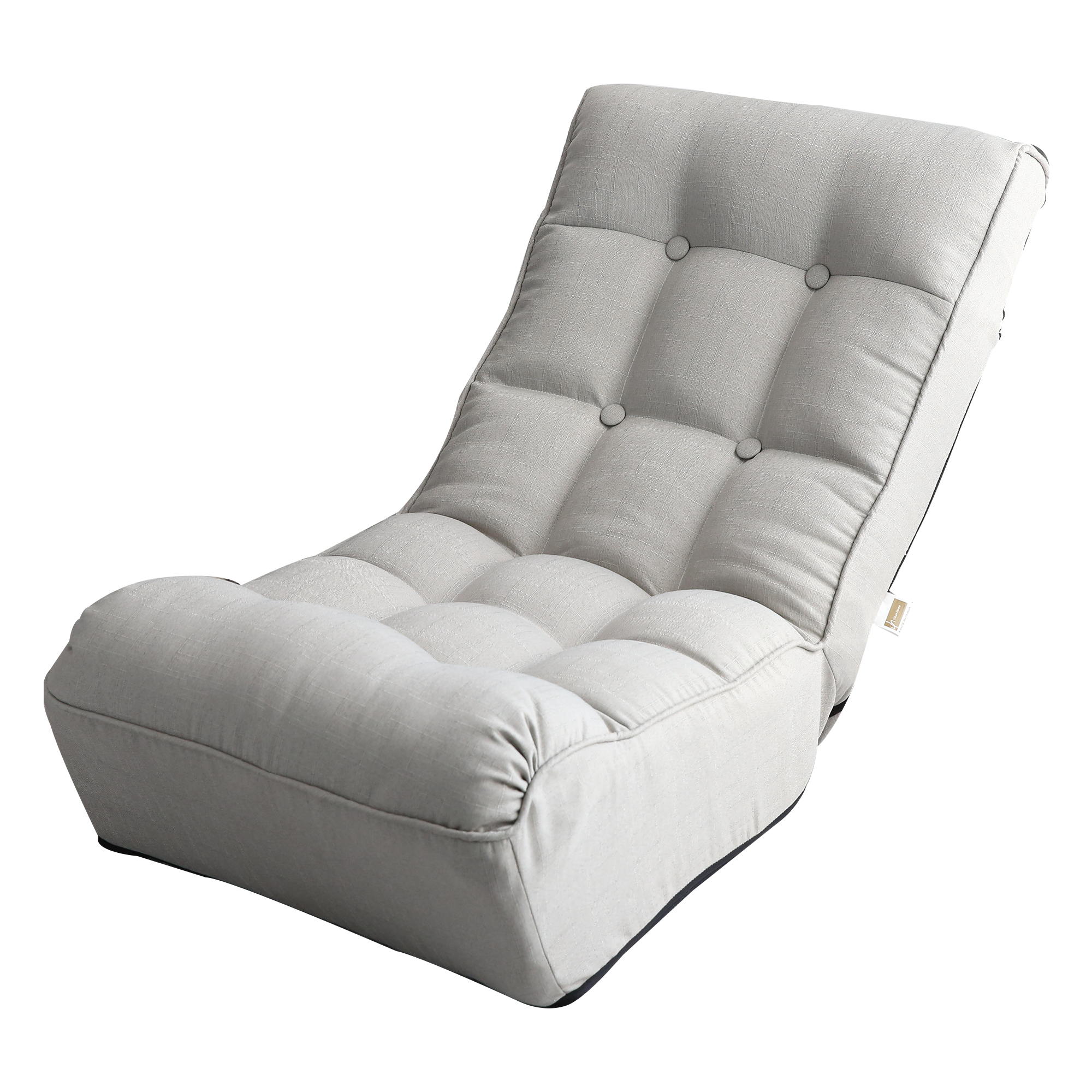 Adjustable Gray Metal Reclining Chair for Living Room and Balcony - Grand Goldman Shop