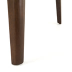 Mid-Century Modern Dining Table with Walnut Rubberwood Legs and Faux Wood Top, 47.20' W x 29.50' D x 29.50' H - Grand Goldman Shop