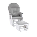 Madison Glider & Ottoman White/Oyster - Grand Goldman