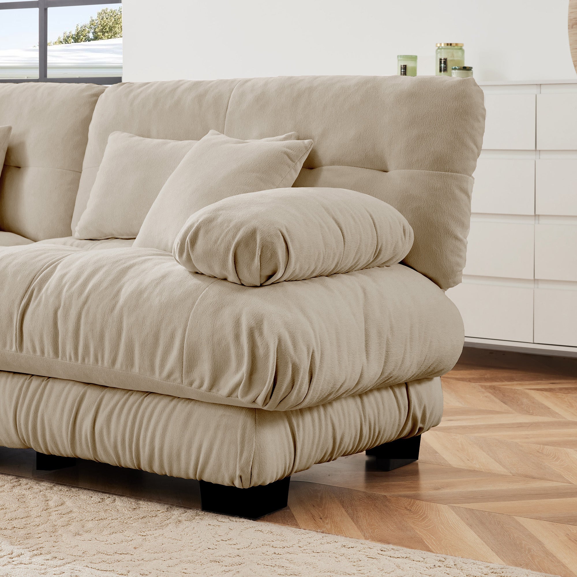 27  Sofa RSF W/2 pillows - Light Coffee - Grand Goldman Shop