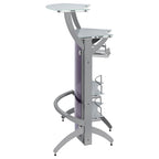 Elaina Silver 2-shelf Home Bar - Grand Goldman Shop