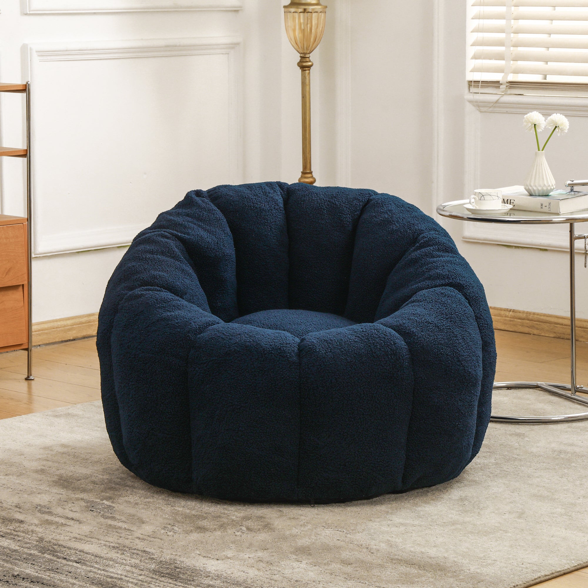 Bean Bag Chair, Bean Bag Sofa Chair with Armrests Stuffed High-Density Foam, Lazy Sofa Comfy Chairs BeanBag Chair for Adults in Living Room,Bedroom Reading - Grand Goldman Shop