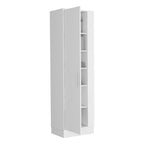 Lilo Storage Cabinet, Broom Hangers, Internal Shelves -White - Grand Goldman