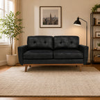 65-inch t Two-Seater Sofa in with Breathable Foil Fabric and Solid Wood Legs - Grand Goldman Shop