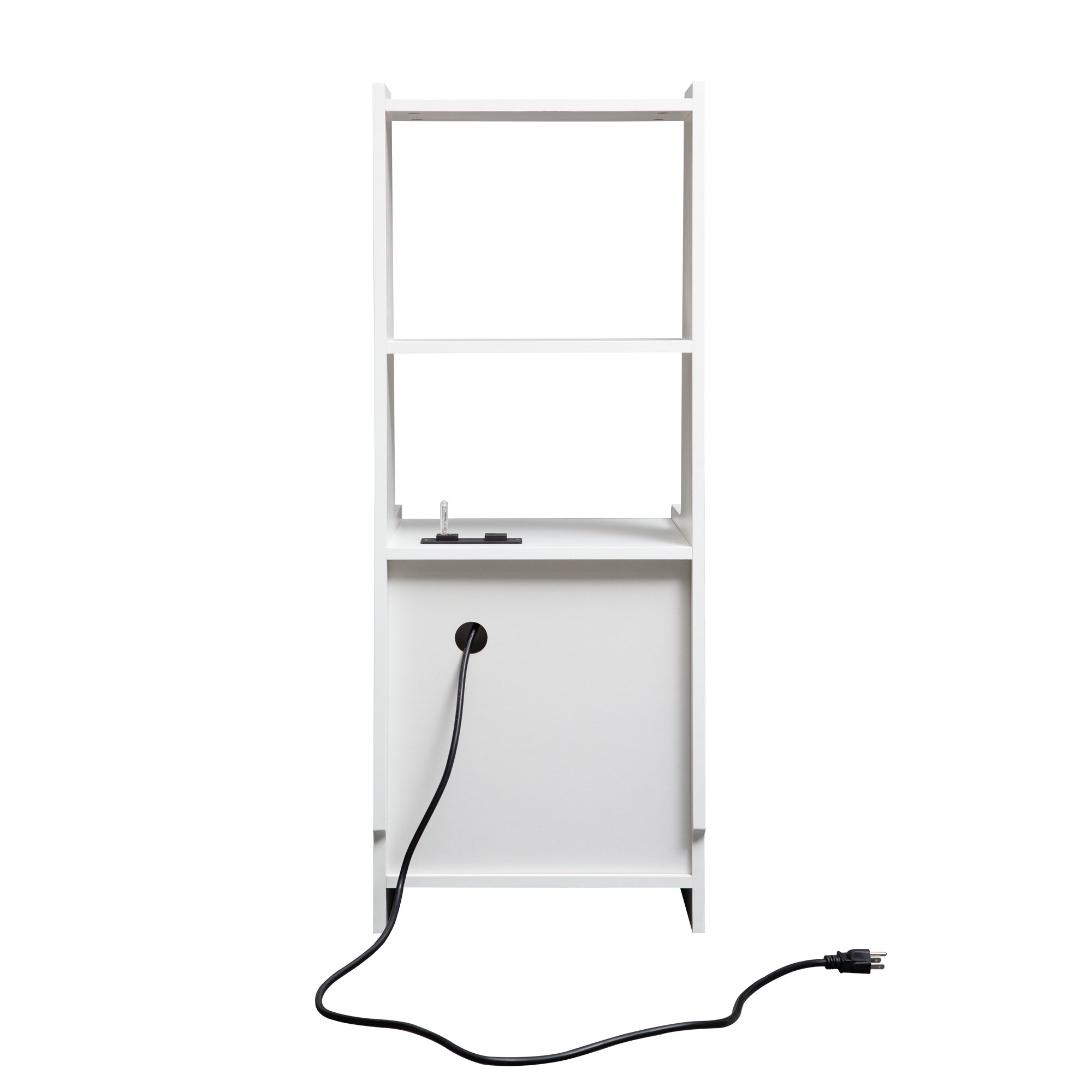 Nightstands Set of 2, with Charging Station, Smart Nightstand with Night Light, Modern Night Stand with Bookshelf, Bedside Tables with Storage Cabinet for Bedroom,White - Grand Goldman Shop
