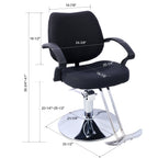 Hair Salon Chair Styling Heavy Duty Hydraulic Pump Barber Chair Beauty Shampoo Barbering Chair for Hair Stylist Women Man,wit