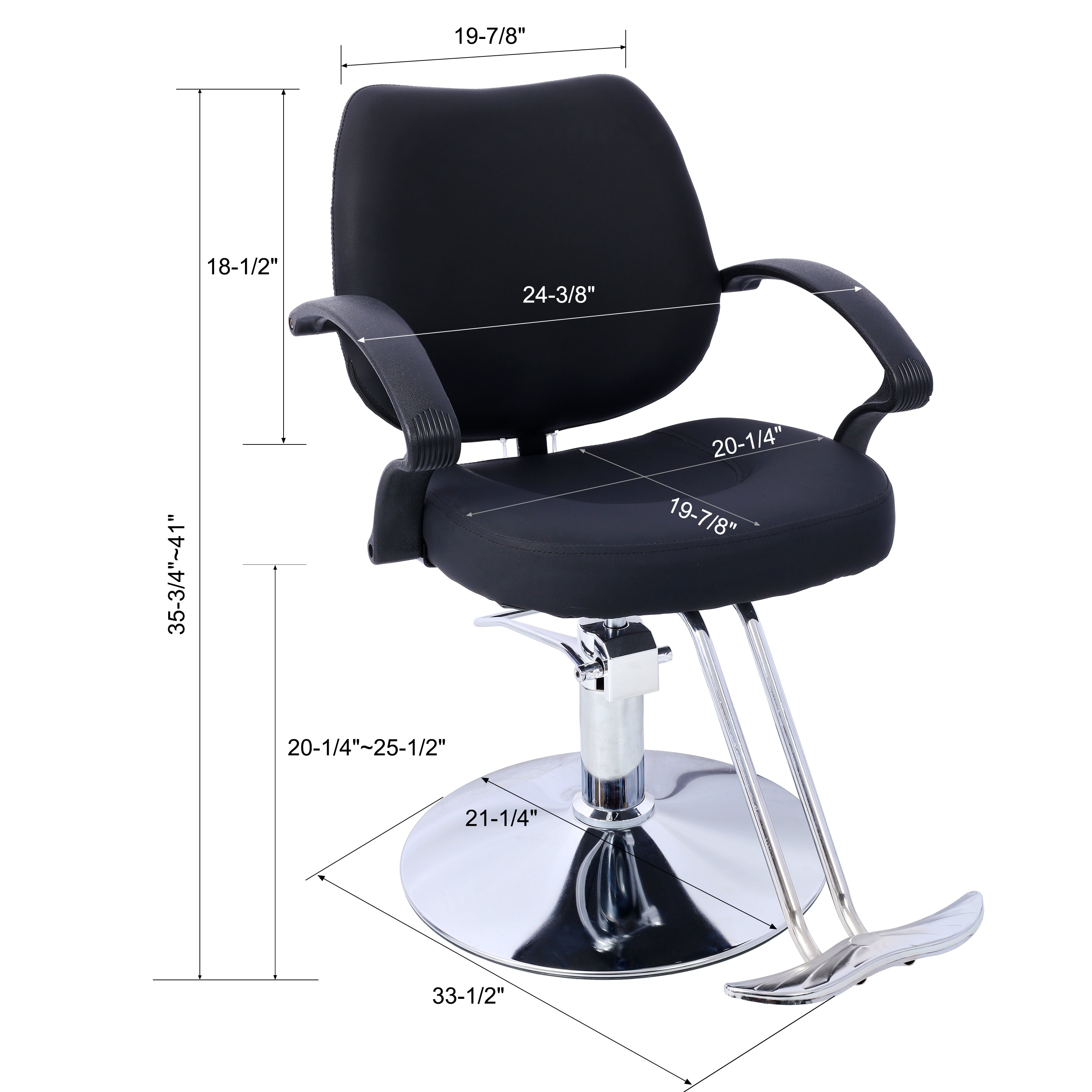 Hair Salon Chair Styling Heavy Duty Hydraulic Pump Barber Chair Beauty Shampoo Barbering Chair for Hair Stylist Women Man,wit