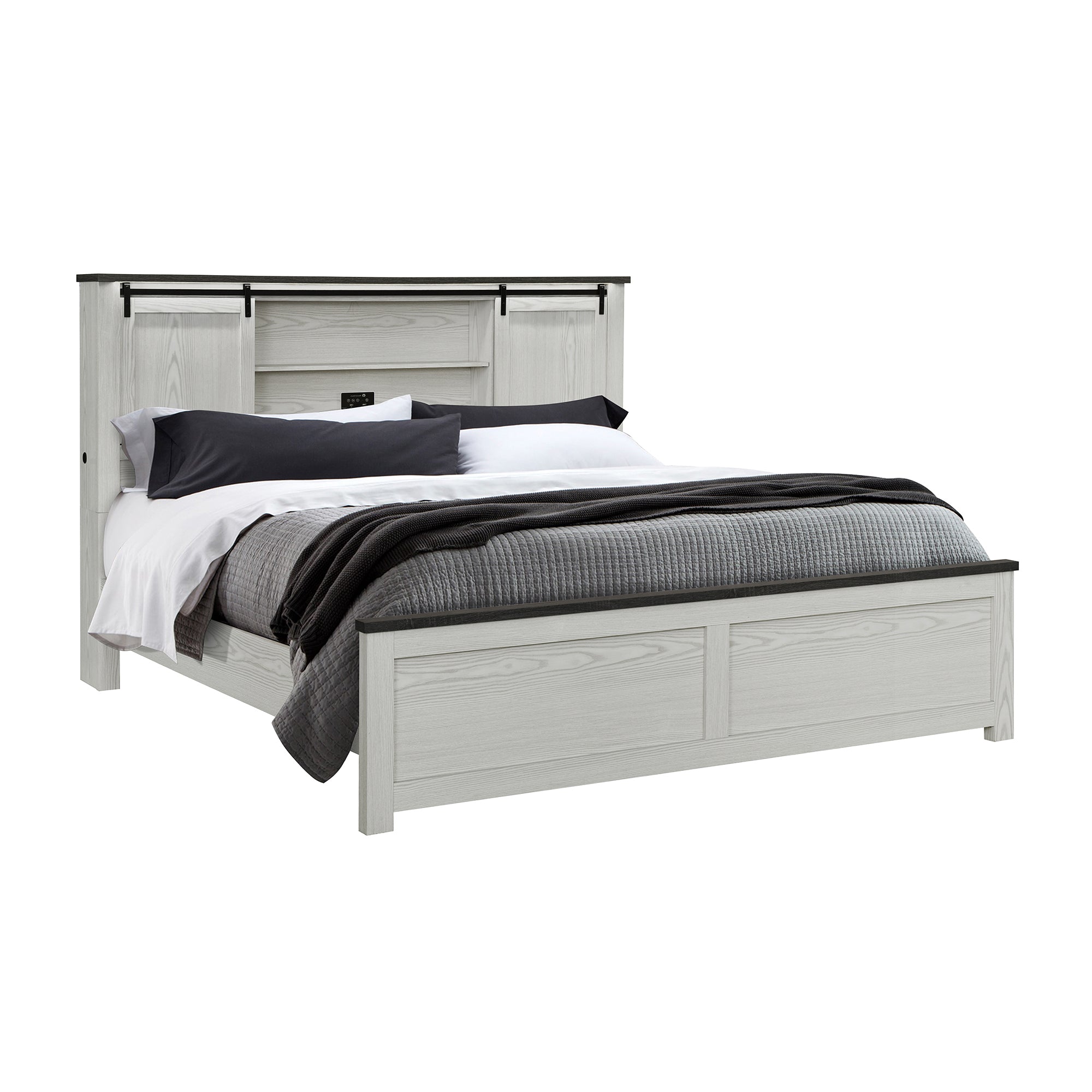Avery Beige 5PC Queen Bedroom Set - Grand Goldman Shop
