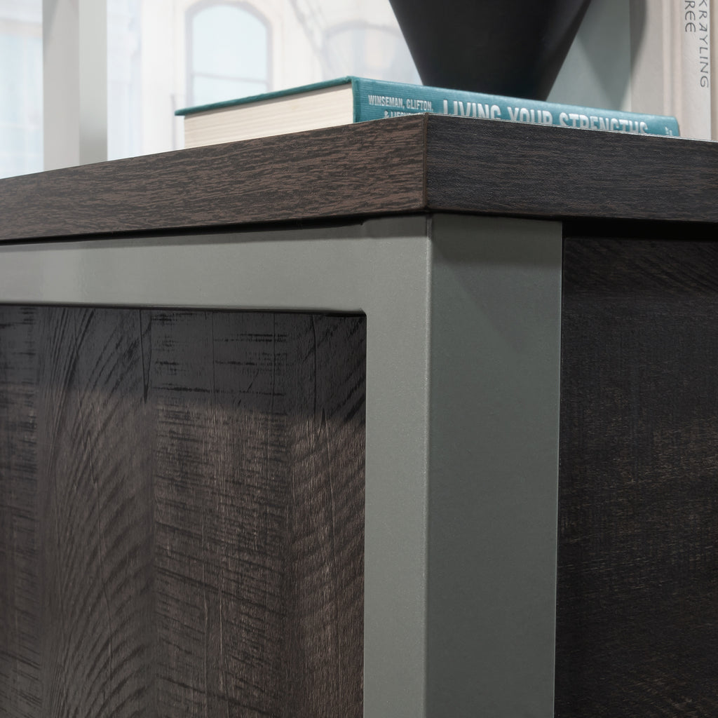 Lateral File with Two Drawers, Dark Brown finish - Grand Goldman