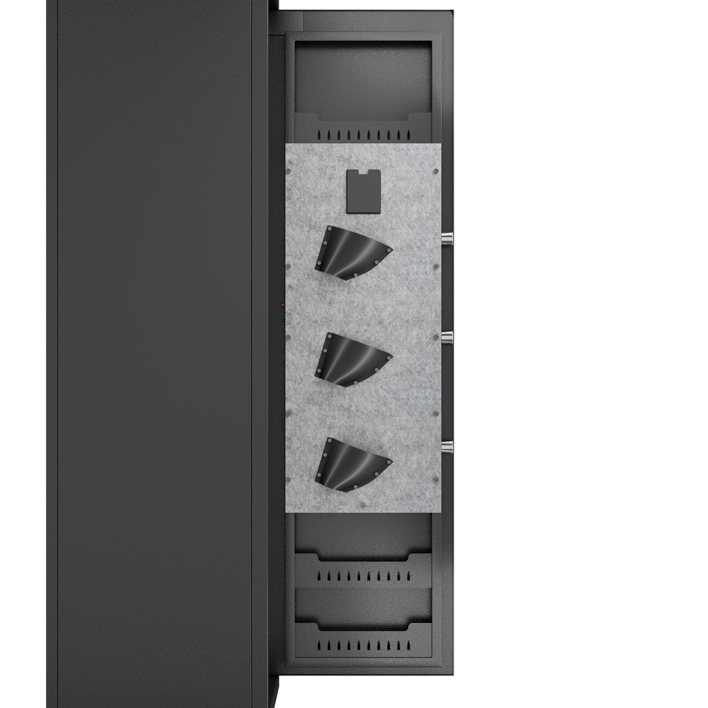 Gun Safes For Home Rifle And Pistols, Fingerprint Electronic Safe With Quick Access, Detachable Partition, No Assembly Requir