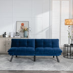 Navy Blue Convertible Folding Modern sofa Bed - Grand Goldman Shop