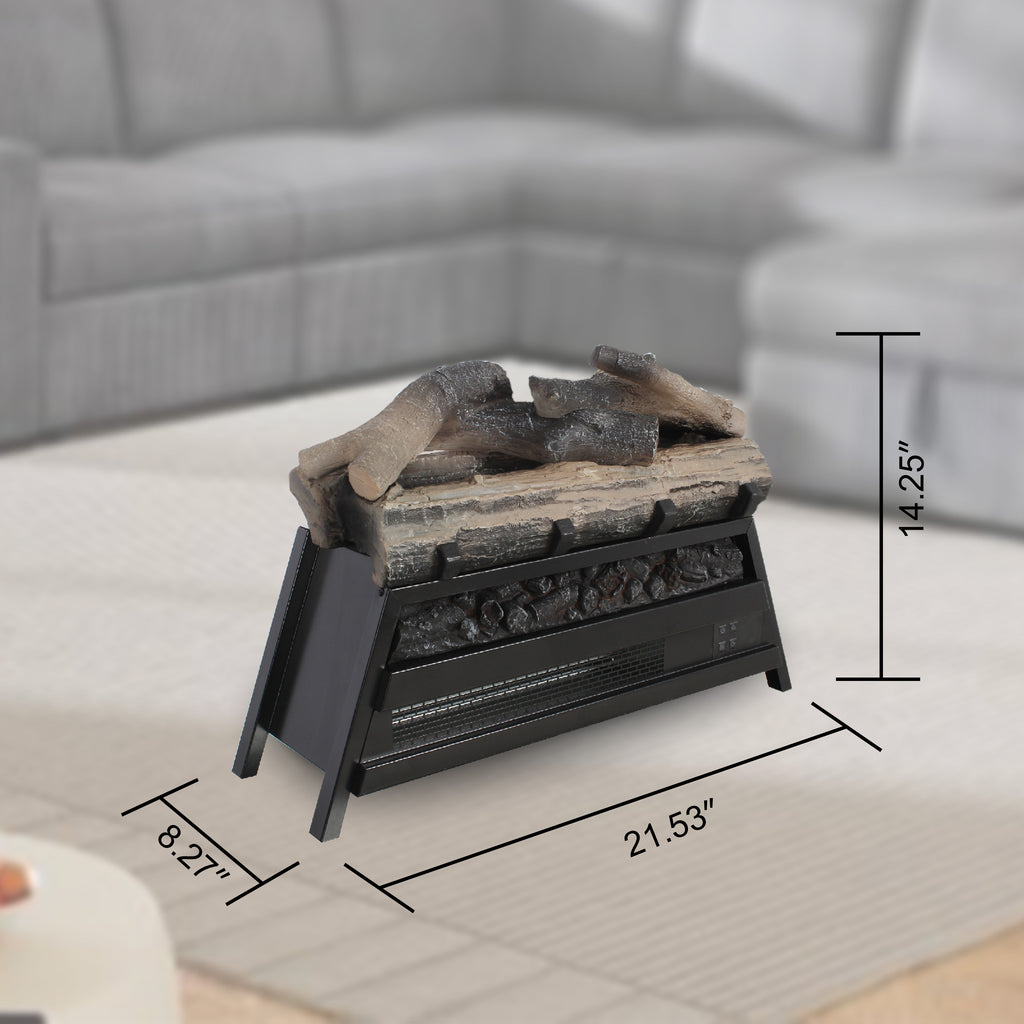23 inch Electric Fireplace  3D Log set insert, Infrared Fireplace Heater for Indoor - Grand Goldman Shop