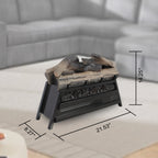 23 inch Electric Fireplace  3D Log set insert, Infrared Fireplace Heater for Indoor - Grand Goldman Shop