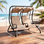 Garden Swing Chair,Outdoor Swing Chair,Two-Person Porch Swing Chair - Grand Goldman Shop