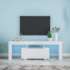 Entertainment TV Stand, Large TV Stand TV Base Stand with LED Light TV Cabinet. - Grand Goldman Shop