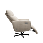 Power Swivel Recliner Chair, Electric Reclining with USB & Type-C Charging, 360° Swivel Velvet Upholstered Accent Chair, for 
