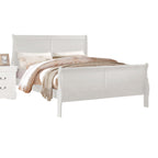 Louis Philippe White Finish 2PCS Bedroom Set (E. King) - Grand Goldman Shop